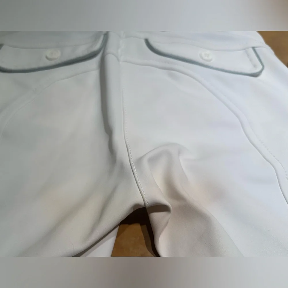 Iago Italia Equestrian Riding Show Breeches, White, Size 22, Great Condition! - Picture 11 of 16